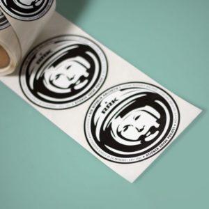 autocolante mono color alb negru